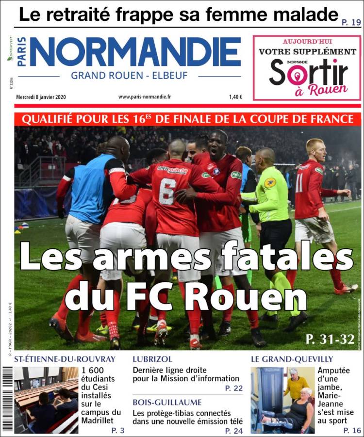 Portada de Paris Normandie (Francia)