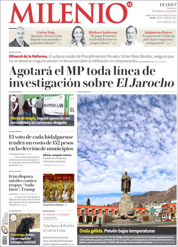 Portada de Milenio de Hidalgo (M&eacute;xico)