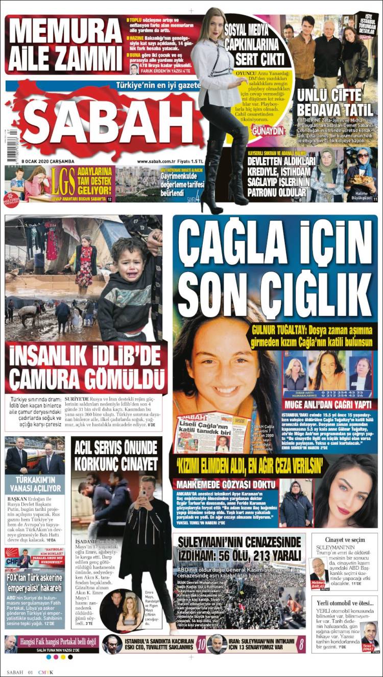 Portada de Sabah (Turqu&iacute;a)