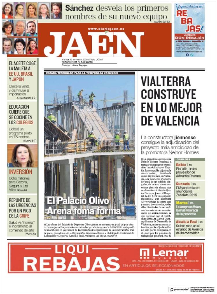 Portada de Diario Jaén (España)