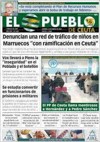 Portada de El Pueblo de Ceuta (España)