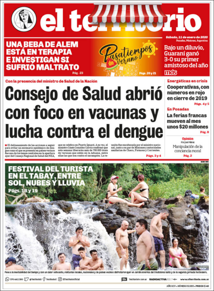 Portada de El Territorio (Argentina)