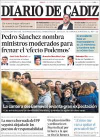 Portada de Diario de Cádiz (España)