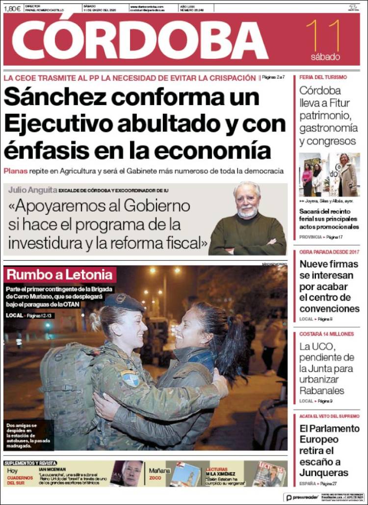 Portada de Diario de Córdoba (España)