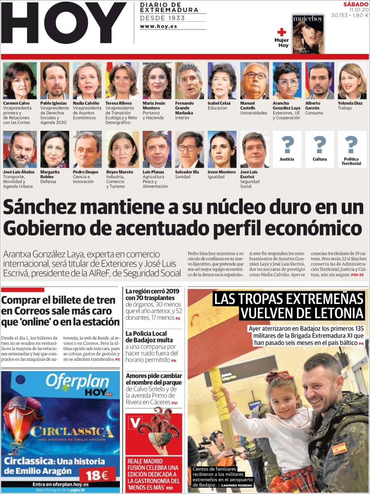 Portada de Hoy - Badajoz (España)