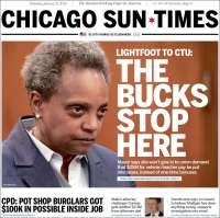 Portada de Chicago Sun-Times (USA)