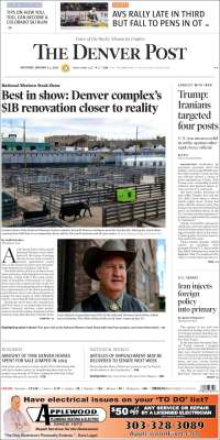 Portada de The Denver Post (USA)