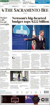 Portada de The Sacramento Bee (USA)