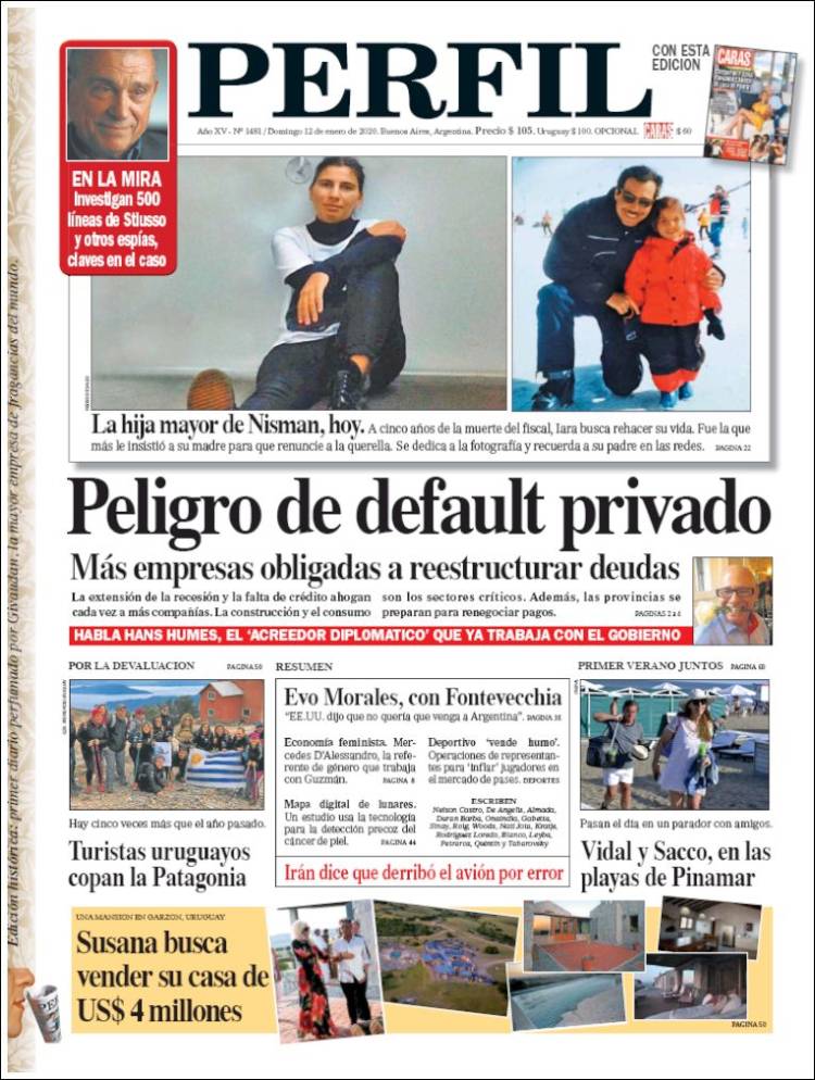 Portada de Diario Perfil (Argentina)