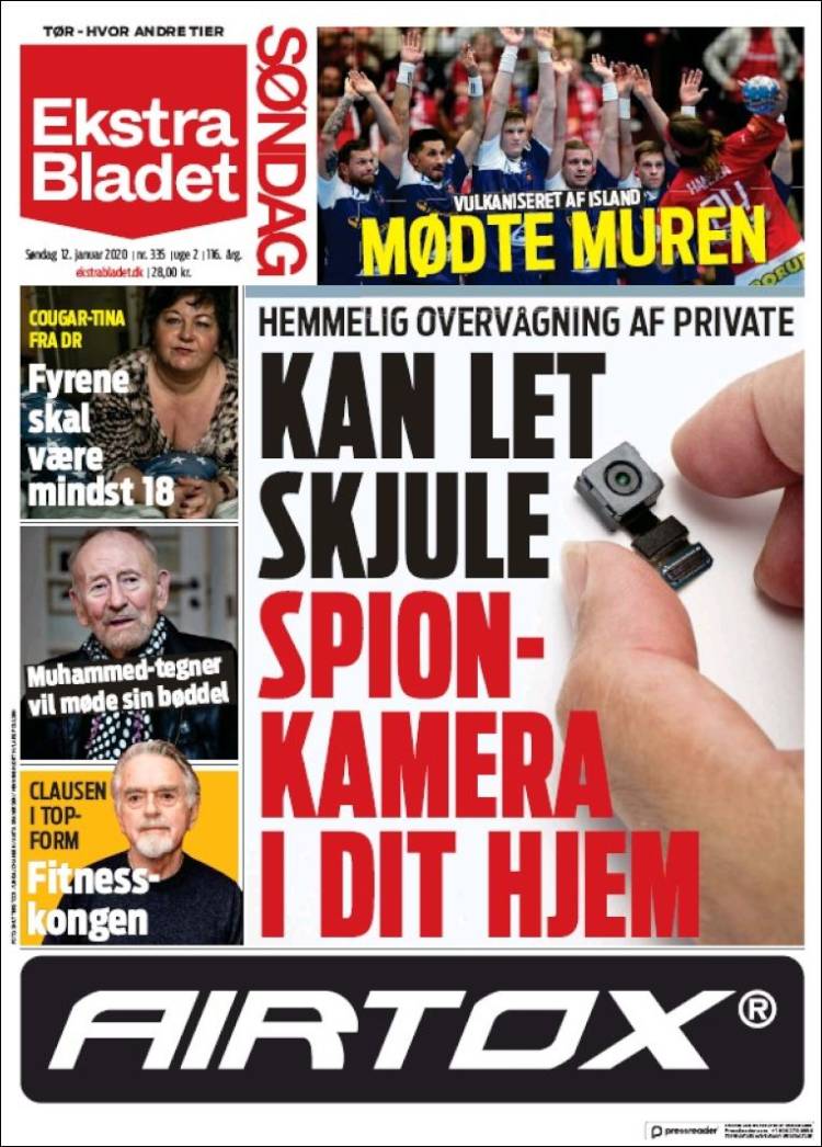Portada de Ekstra Bladet (Dinamarca)