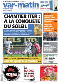 Portada de Nice-Matin (Francia)