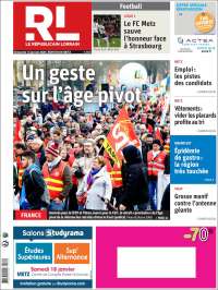 Portada de Le Republicain Lorrain (Francia)