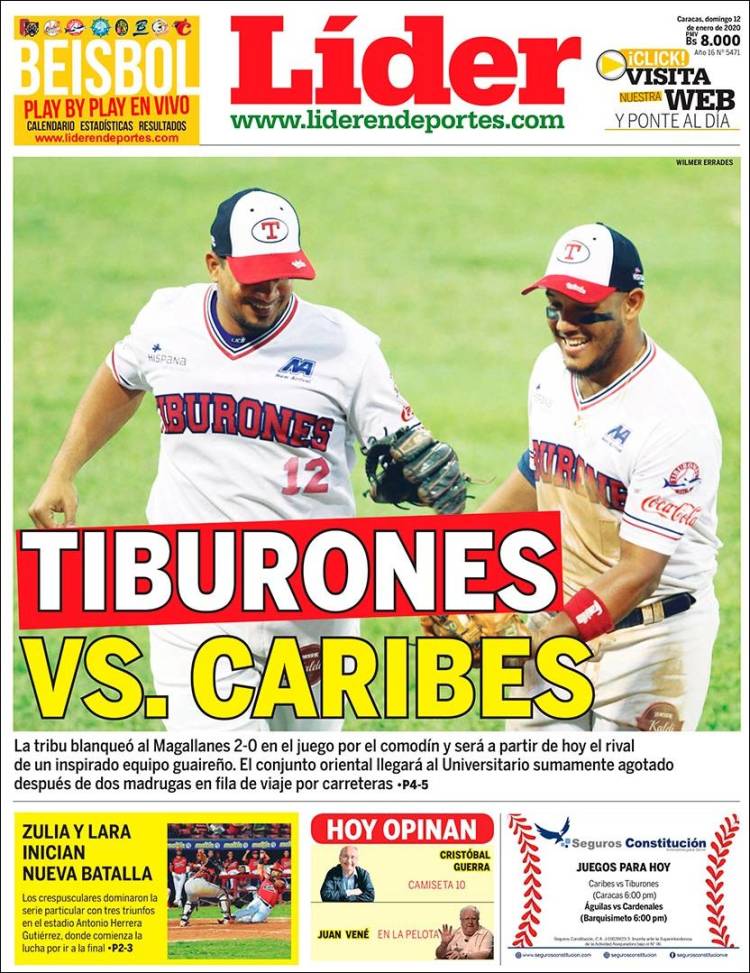 Portada de Lider en deportes (Venezuela)