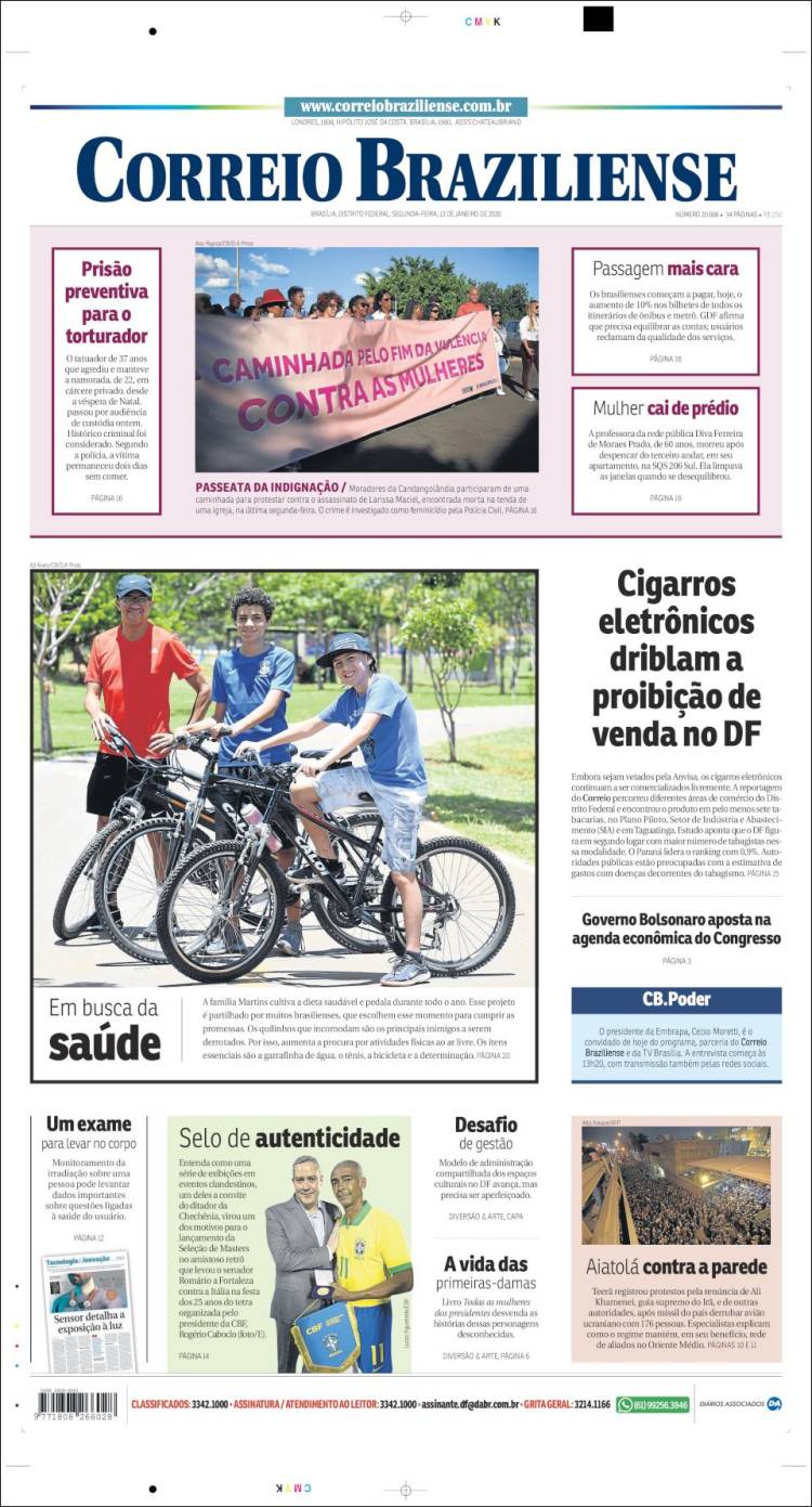 Portada de Correio Braziliense (Brasil)