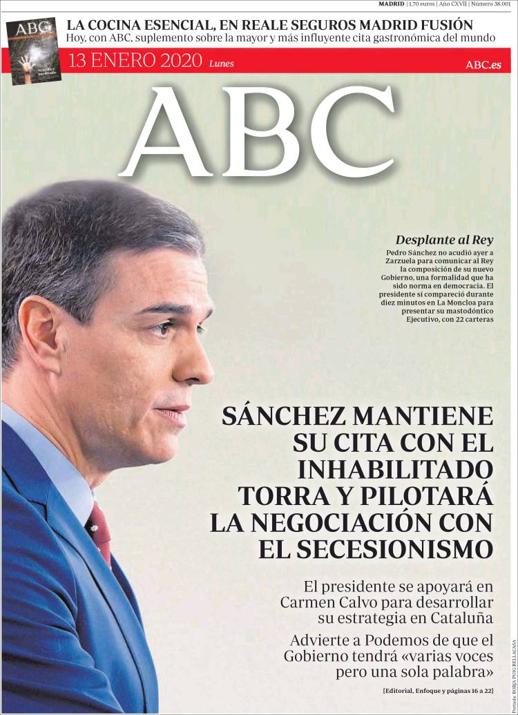 Portada de ABC (Espa&ntilde;a)