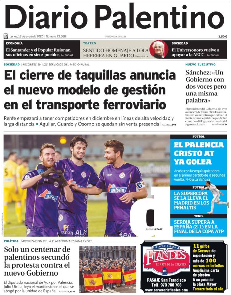 Portada de Diario Palentino (Espa&ntilde;a)