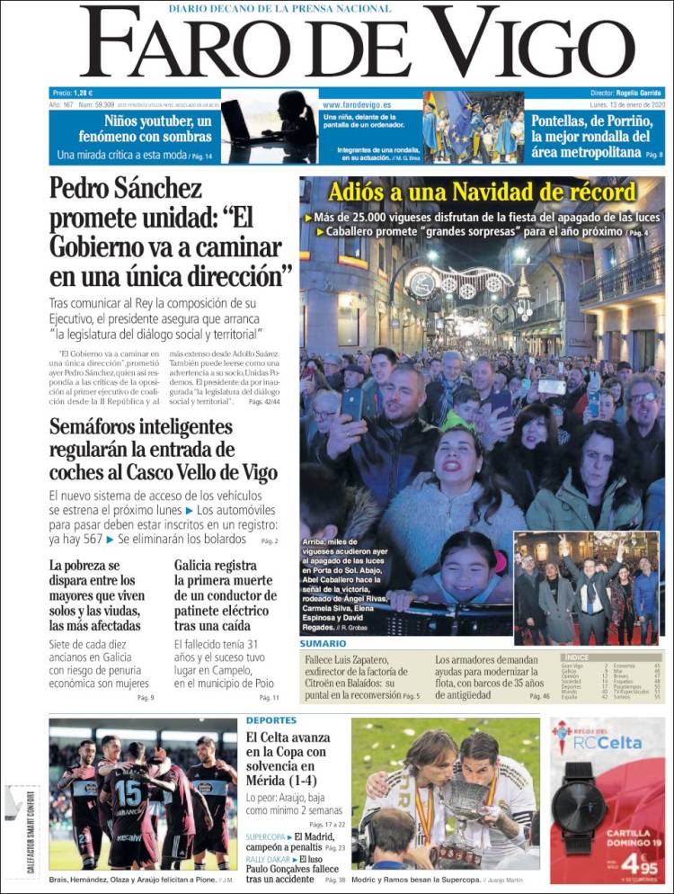 Portada de Faro de Vigo (Espa&ntilde;a)