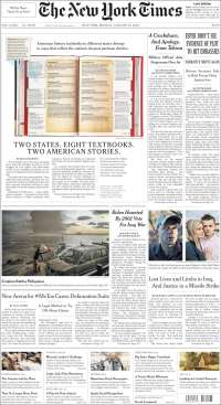 Portada de New York Times (USA)