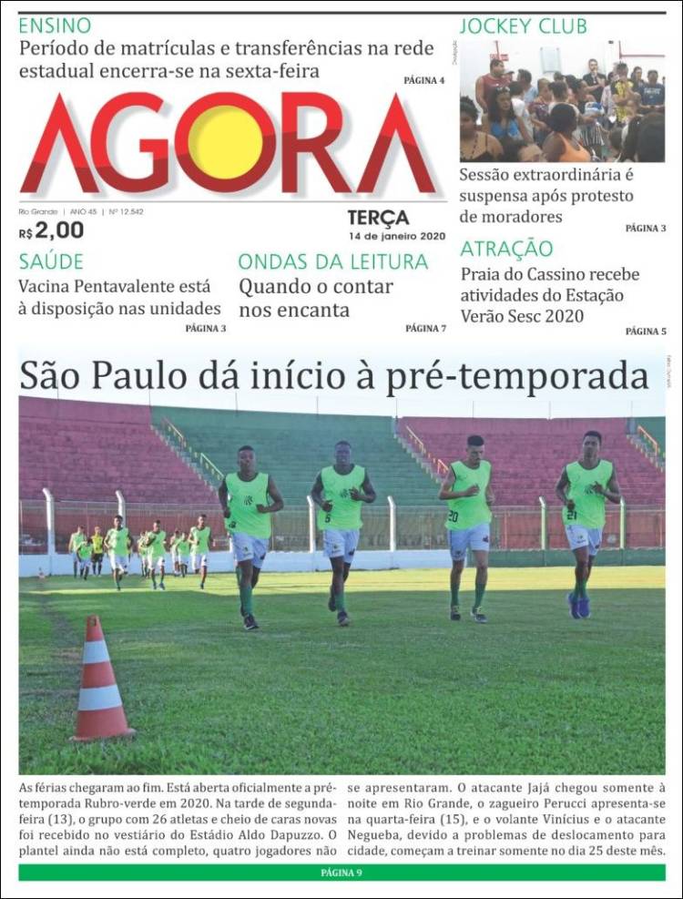 Portada de Jornal Agora (Brasil)