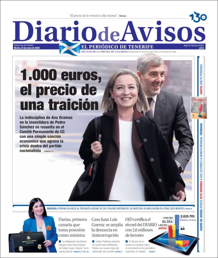 Portada de Diarios de Avisos (Espa&ntilde;a)