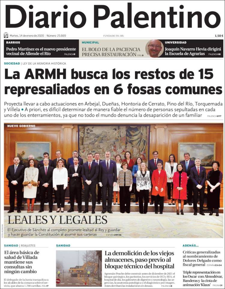 Portada de Diario Palentino (Espa&ntilde;a)