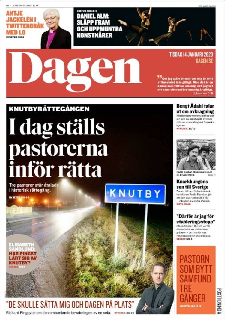 Portada de Dagen (Suecia)