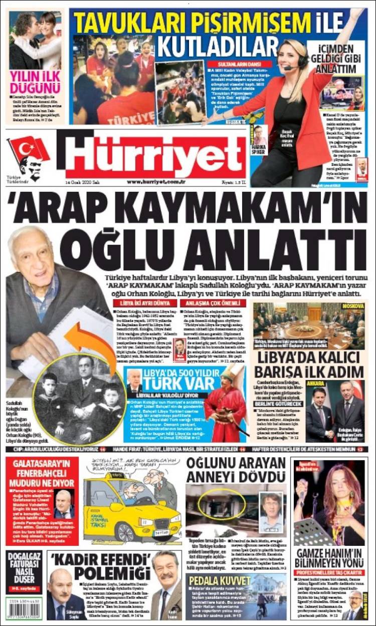 Portada de Hürriyet (Turqu&iacute;a)