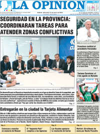 Portada de La Opinión (Argentina)