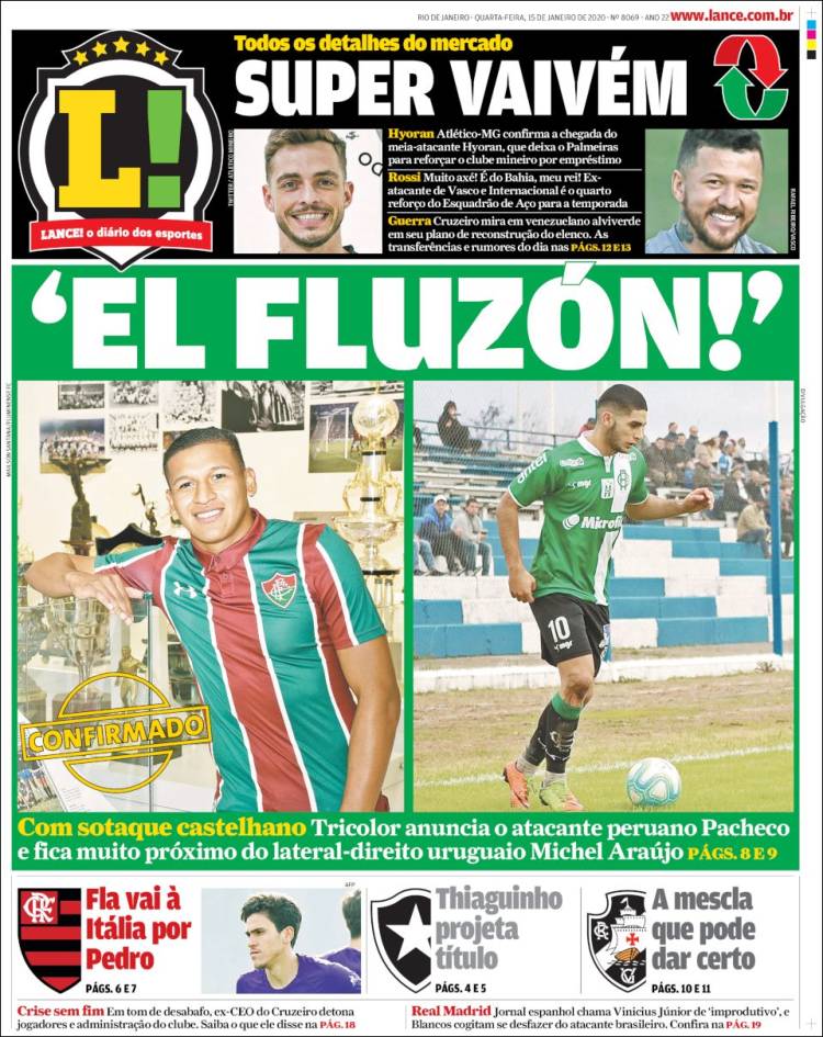 Portada de Lance! (Brasil)