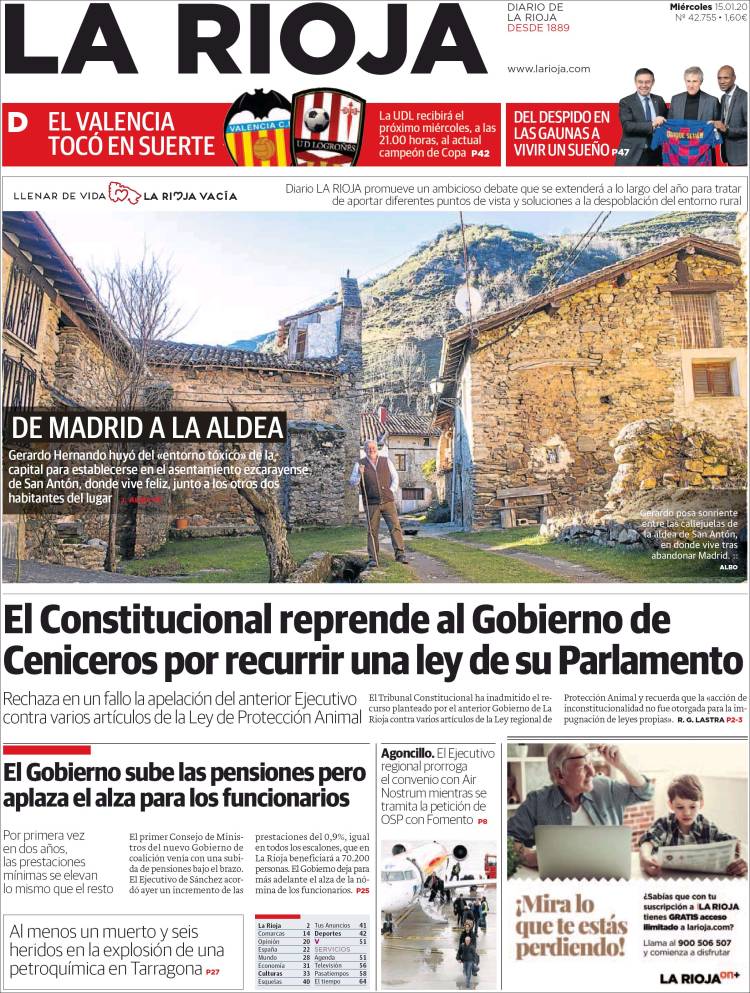 Portada de La Rioja (España)