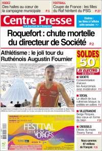 Portada de Centre Presse (Francia)