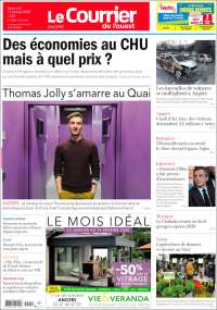 Portada de Le Courrier de l'Ouest (Francia)