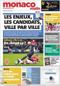 Portada de Nice-Matin (Francia)