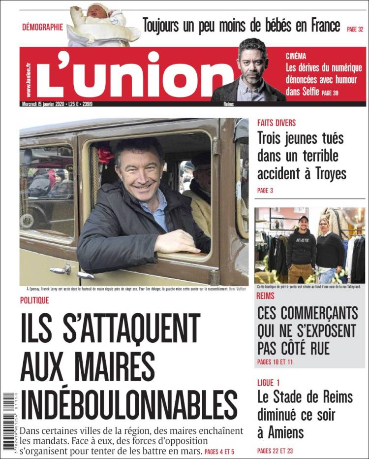 Portada de L'Union (Francia)