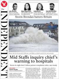 Portada de The Independent (United Kingdom)