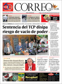 Portada de Correo Sur (Bolivia)