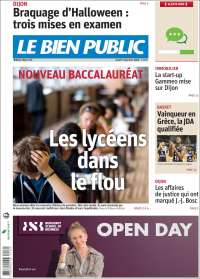 Portada de Le Bien Public (Francia)
