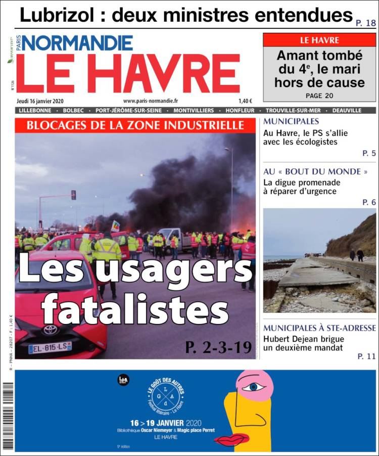 Portada de Le Havre Libre (Francia)