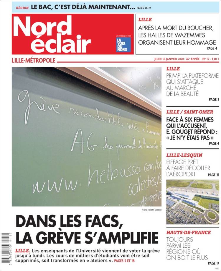 Portada de Nord Éclair (Francia)