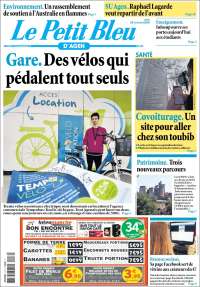 Portada de Le Petit Bleu (Francia)