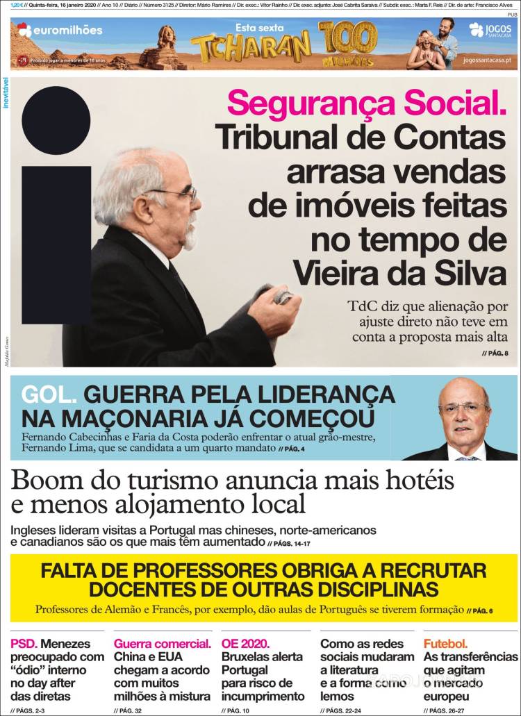 Portada de I - informação (Portugal)