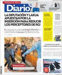 Portada de Noticias de Álava (España)