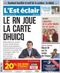 Portada de L'Est Eclair (Francia)