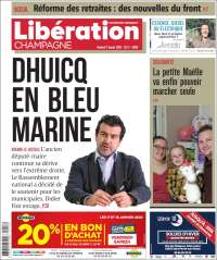 Portada de Libération Champagne (Francia)