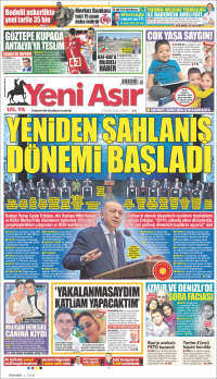 Portada de Yeni Asır (Turquía)