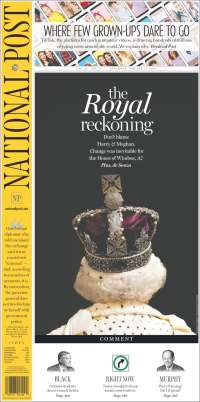 Portada de The National Post (Canadá)