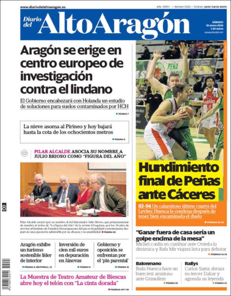 Portada de Diario del AltoAragón (España)