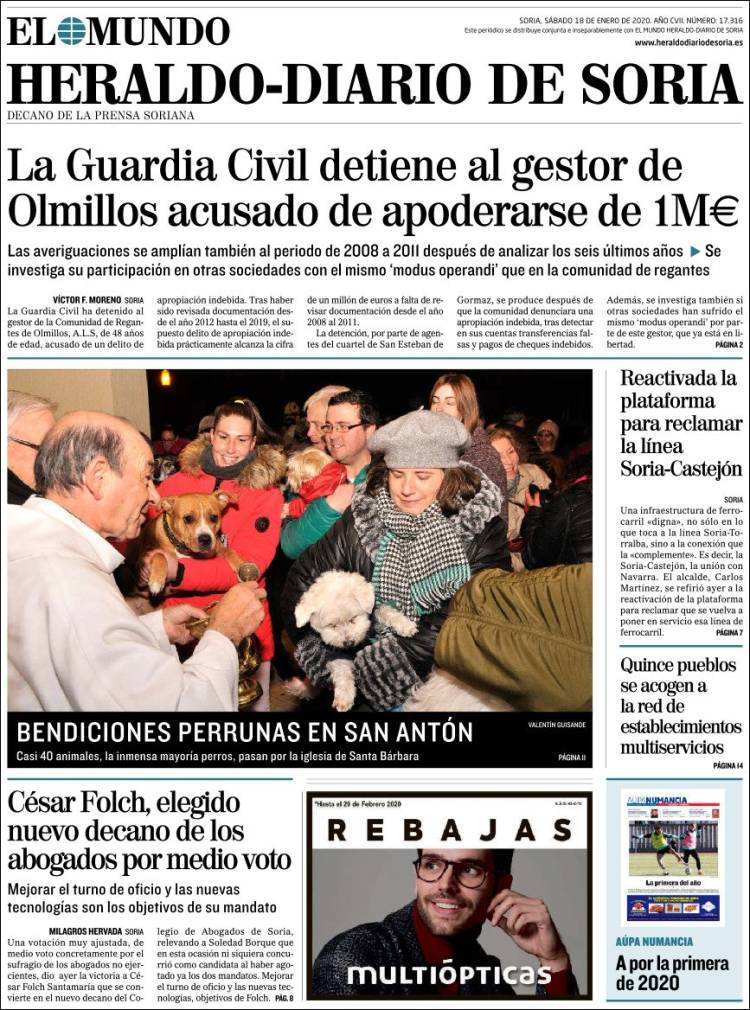 Portada de Diario de Soria (España)