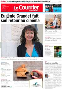 Portada de Le Courrier de l'Ouest (Francia)