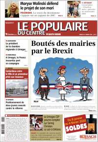 Portada de Le Populaire du Centre (Francia)